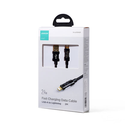 JOYROOM S-UL012A20 USB-A to 8 Pin 2.4A Sync Data Cable, Cable Length:2m(Black) - Normal Style Cable by JOYROOM | Online Shopping South Africa | PMC Jewellery