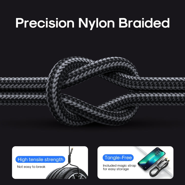 JOYROOM S-UL012A20 USB-A to 8 Pin 2.4A Sync Data Cable, Cable Length:2m(Black) - Normal Style Cable by JOYROOM | Online Shopping South Africa | PMC Jewellery