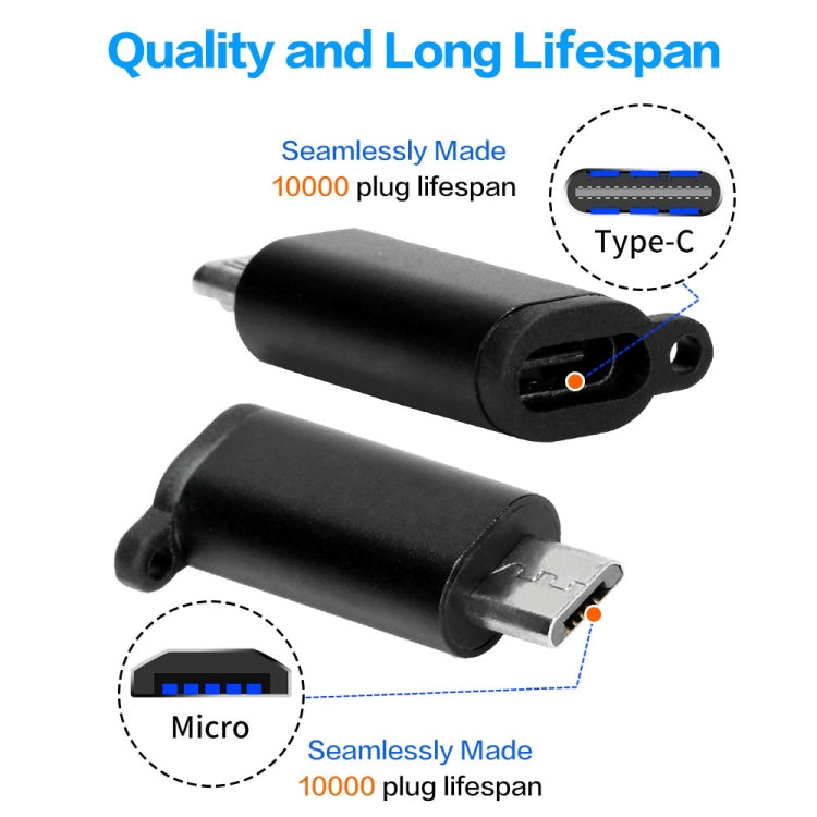 5 PCS USB-C / Type-C Female to Micro USB Male Connector Adapter Random Delivery - free shipping - PMC TechLife - Order now!