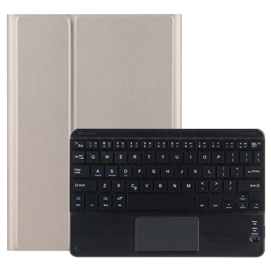 For Lenovo Tab M10 HD Gen 2 Touchpad Bluetooth Keyboard Leather Tablet Case(Gold) - Lenovo Keyboard by PMC Jewellery | Online Shopping South Africa | PMC Jewellery