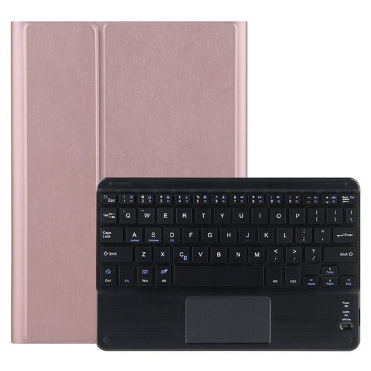 For Lenovo Tab M10 HD Gen 2 Touchpad Bluetooth Keyboard Leather Tablet Case(Rose Gold) - Lenovo Keyboard by PMC Jewellery | Online Shopping South Africa | PMC Jewellery