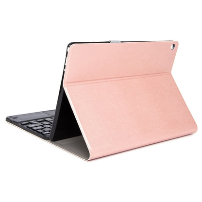 For Lenovo Tab M10 HD Gen 2 Touchpad Bluetooth Keyboard Leather Tablet Case(Rose Gold) - Lenovo Keyboard by PMC Jewellery | Online Shopping South Africa | PMC Jewellery