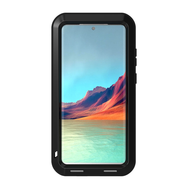 For Samsung Galaxy S22 Ultra 5G LOVE MEI Metal Shockproof Waterproof Dustproof Protective Phone Case(Red) - free shipping - PMC TechLife - Order now!