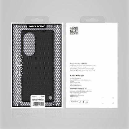 For Honor 70 Pro/70 Pro + NILLKIN 3D Textured Nylon Fiber TPU Phone Case(Black) - Honor Cases by NILLKIN | Online Shopping South Africa | PMC Jewellery