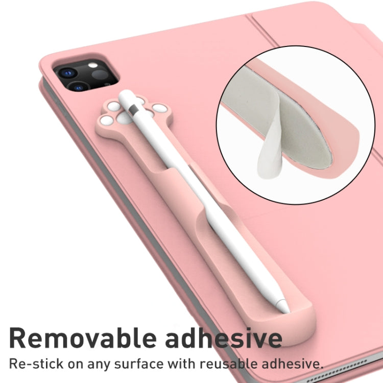 Stylus Silicone Magnetic Cartoon Pen Holder For Apple Pencil 1/2(Pink Cat Paw) - Pencil Accessories by PMC TechLife | Online Shopping South Africa | PMC TechLife
