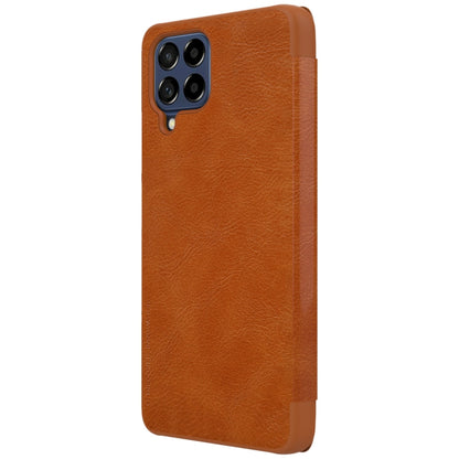 For Samsung Galaxy M53 5G NILLKIN QIN Series Crazy Horse Texture Leather Phone Case(Brown) - Galaxy Phone Cases by NILLKIN | Online Shopping South Africa | PMC Jewellery