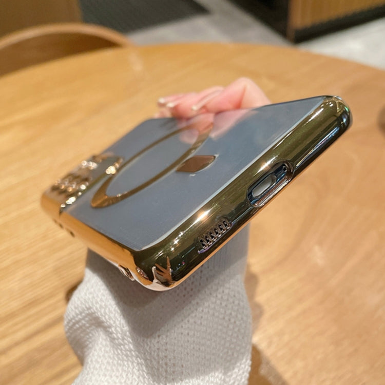 For Samsung Galaxy S22 Ultra 5G TPU Electroplated Magsafe Magnetic Phone Case(Silver) - Galaxy S22 Ultra 5G Cases by PMC TechLife | Online Shopping South Africa | PMC TechLife