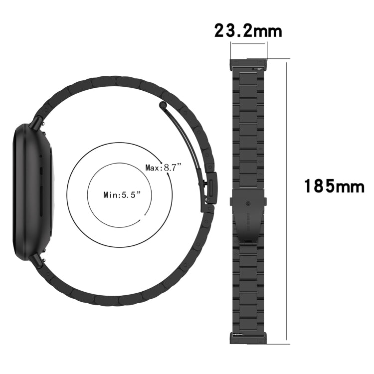 For Fitbit Versa 4/Sense 2/Versa 3/Sense 3 Beads Stainless Steel Watch Band - free shipping - PMC TechLife - Order now!