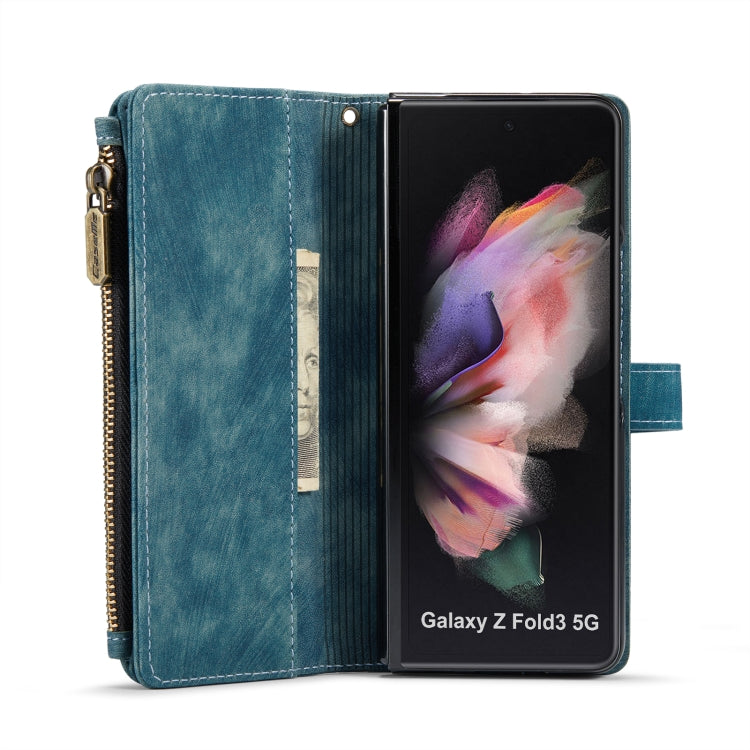 For Samsung Galaxy Z Fold3 5G CaseMe C30 Multifunctional Phone Leather Phone Case(Blue) - free shipping - PMC TechLife - Order now!
