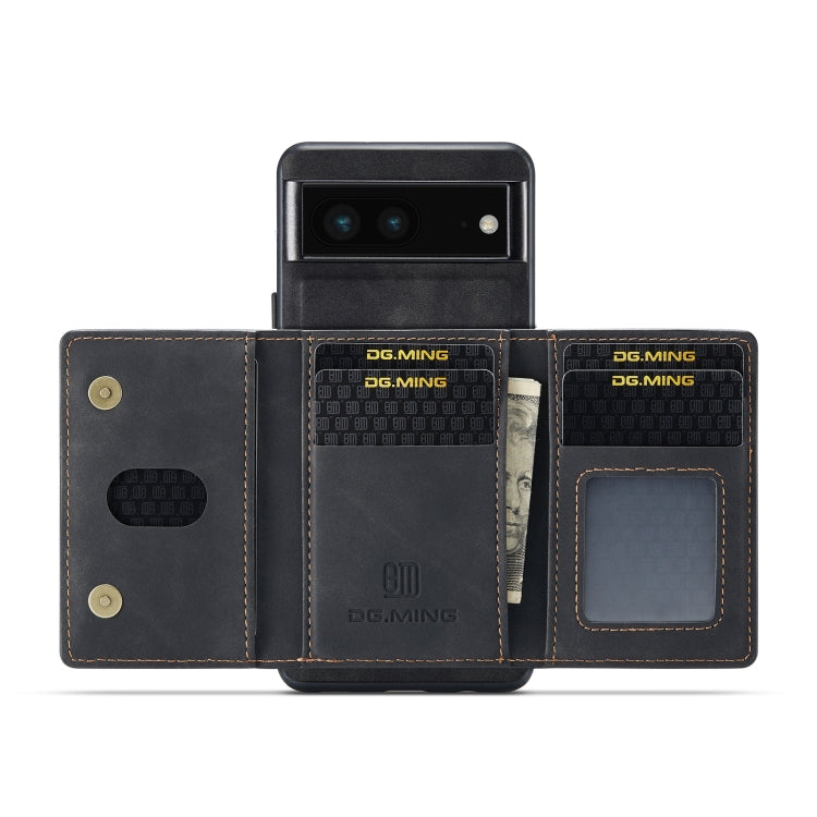 For Google Pixel 6A DG.MING M2 Series 3-Fold Multi Card Bag Phone Case(Black) - free shipping - PMC TechLife - Order now!