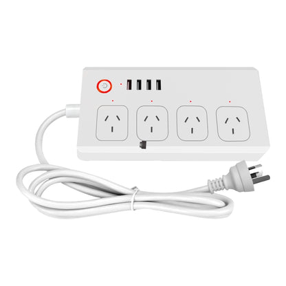 WiFi 10A SM-SO301-A 4 Holes + 4 USB 2000W Multi-purpose Smart Power Strip, AU Plug - Smart Socket by PMC Jewellery | Online Shopping South Africa | PMC Jewellery