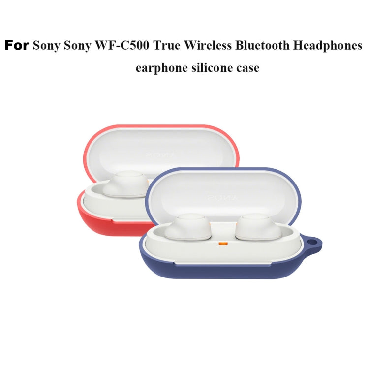 Bluetooth Earphone Silicone Case For Sony WF-C500(Black) - Sony Earphone Case by PMC TechLife | Online Shopping South Africa | PMC TechLife | Buy Now Pay Later Mobicred