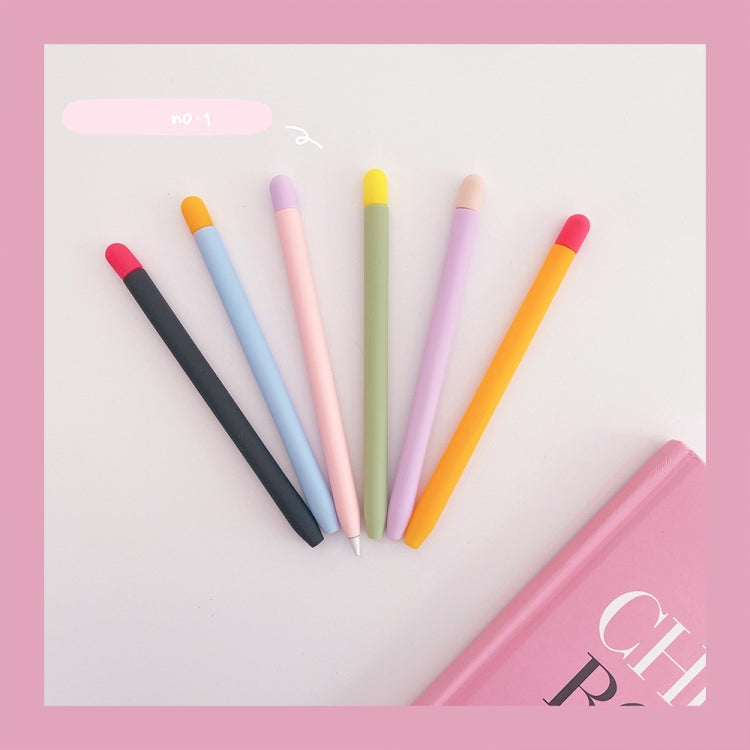 Contrasting Color Silicone Protective Case For Apple Pencil 2(Orange) - Pencil Accessories by PMC TechLife | Online Shopping South Africa | PMC TechLife
