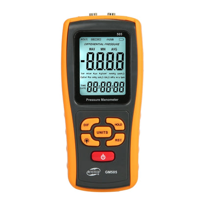 BENETECH GM505 Portable Pressure Gauge, Battery Not Included - Current & Voltage Tester by BENETECH | Online Shopping South Africa | PMC Jewellery | Buy Now Pay Later Mobicred