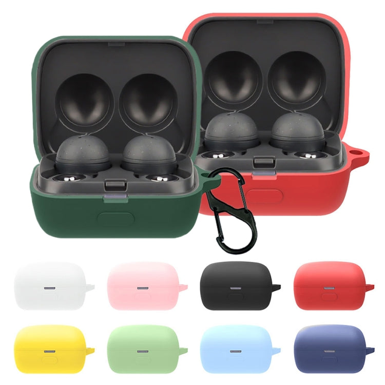 Bluetooth Earphone Silicone Protective Case For Sony LinkBuds WF-L900-2(Dark Green) - Sony Earphone Case by PMC TechLife | Online Shopping South Africa | PMC TechLife