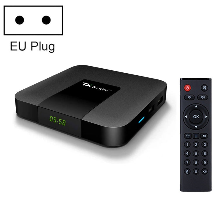 TX3 mini+  Android 11.0 Smart TV Box, Amlogic S905W2 Quad Core, Memory:4GB+32GB, 2.4GHz / 5GHz WiFi(EU Plug) - Amlogic S905 by PMC TechLife | Online Shopping South Africa | PMC TechLife