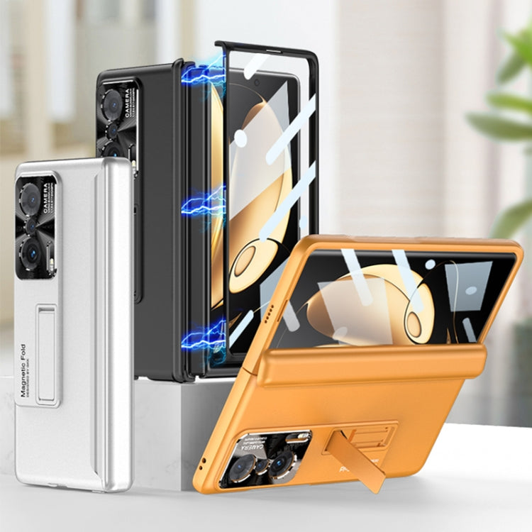 For Honor Magic V GKK Magnetic Hinge Flip Phone Case with Holder(Orange) - free shipping - PMC TechLife - Order now!