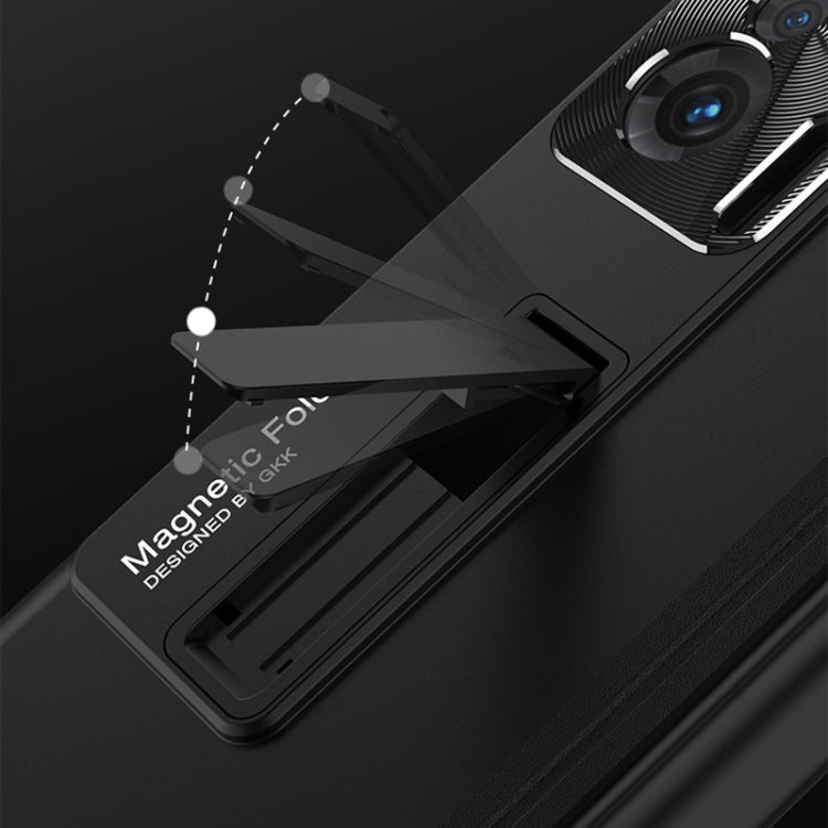 For Honor Magic V GKK Magnetic Hinge Flip Phone Case with Holder(Silver) - free shipping - PMC TechLife - Order now!