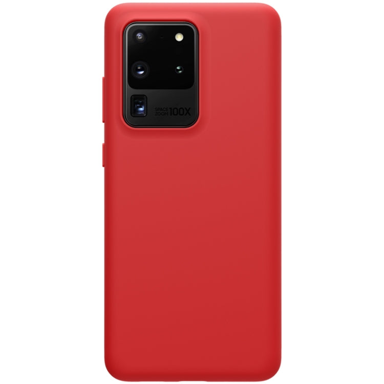 For Galaxy S20 Ultra / S20 Ultra 5G NILLKIN Feeling Series Liquid Silicone Anti-fall Mobile Phone Protective Case(Red) - Galaxy Phone Cases by NILLKIN | Online Shopping South Africa | PMC Jewellery