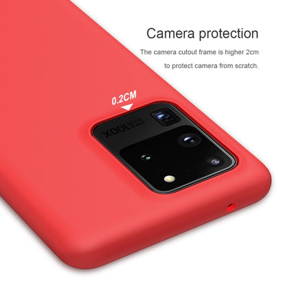 For Galaxy S20 Ultra / S20 Ultra 5G NILLKIN Feeling Series Liquid Silicone Anti-fall Mobile Phone Protective Case(Red) - Galaxy Phone Cases by NILLKIN | Online Shopping South Africa | PMC Jewellery