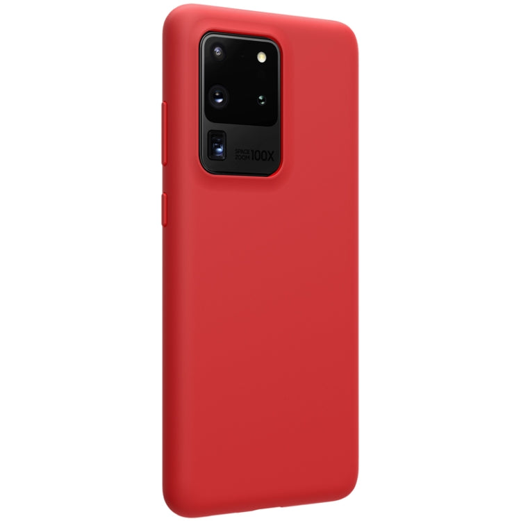 For Galaxy S20 Ultra / S20 Ultra 5G NILLKIN Feeling Series Liquid Silicone Anti-fall Mobile Phone Protective Case(Red) - Galaxy Phone Cases by NILLKIN | Online Shopping South Africa | PMC Jewellery