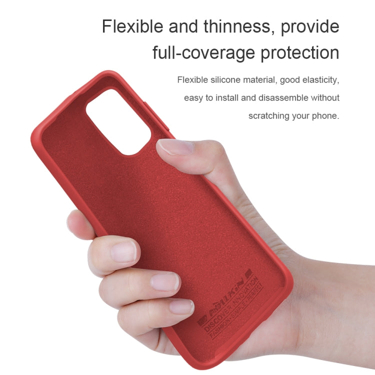 For Galaxy S20 / Galaxy S20 5G NILLKIN Feeling Series Liquid Silicone Anti-fall Mobile Phone Protective Case(Red) - Galaxy Phone Cases by NILLKIN | Online Shopping South Africa | PMC Jewellery