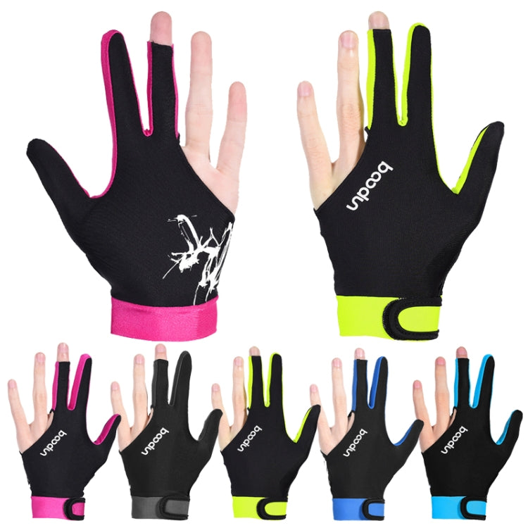 BOODUN M050912 Thin Breathable Men and Women Billiards Three Finger Single Gloves, Size:L(Dark Grey) - Others by BOODUN | Online Shopping South Africa | PMC TechLife | Buy Now Pay Later Mobicred