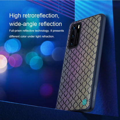 For Huawei P40 NILLKIN Glorious Series TPU + PC 3D Geometric Texture Reflective Mobile Phone Protective Case(Rainbow Light) - Huawei Cases by NILLKIN | Online Shopping South Africa | PMC Jewellery