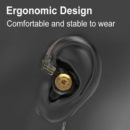 KZ-EDX PRO 1.25m Dynamic HiFi In-Ear Sports Music Headphones, Style:With Microphone(Transparent) - In Ear Wired Earphone by KZ | Online Shopping South Africa | PMC Jewellery