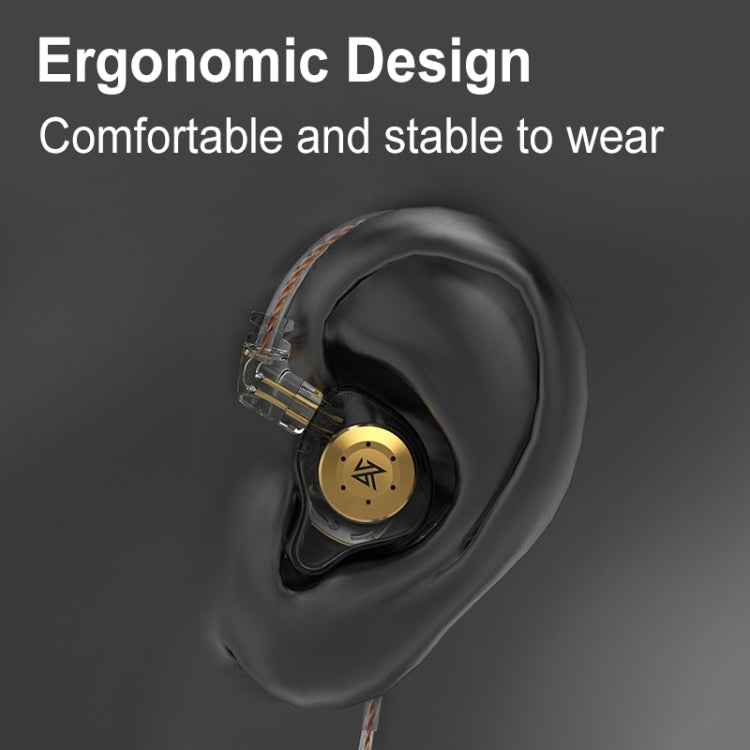 KZ-EDX PRO 1.25m Dynamic HiFi In-Ear Sports Music Headphones, Style:With Microphone(Transparent Cyan) - In Ear Wired Earphone by KZ | Online Shopping South Africa | PMC TechLife | Buy Now Pay Later Mobicred