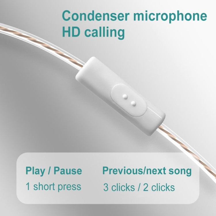 KZ-EDX PRO 1.25m Dynamic HiFi In-Ear Sports Music Headphones, Style:With Microphone(Transparent) - free shipping - PMC TechLife - Order now!