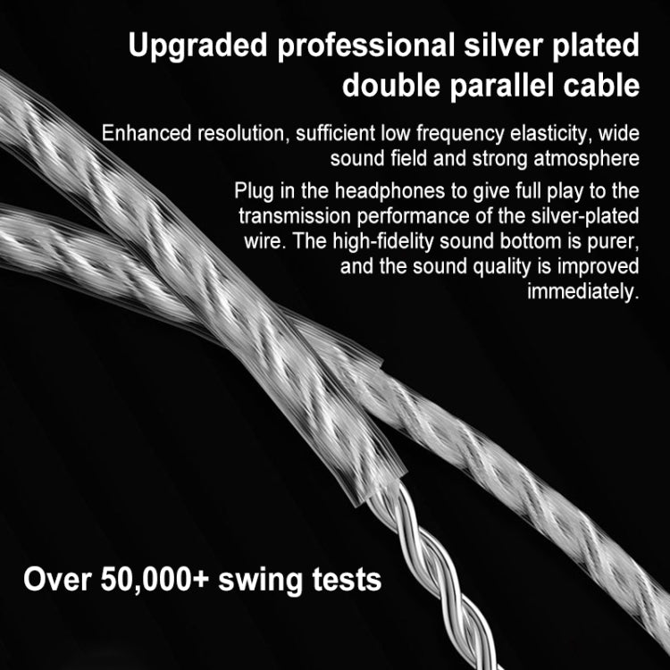 KZ-ZEX PRO 1.2m Electrostatic Coil Iron Hybrid In-Ear Headphones, Style:With Microphone(Black) - free shipping - PMC TechLife - Order now!
