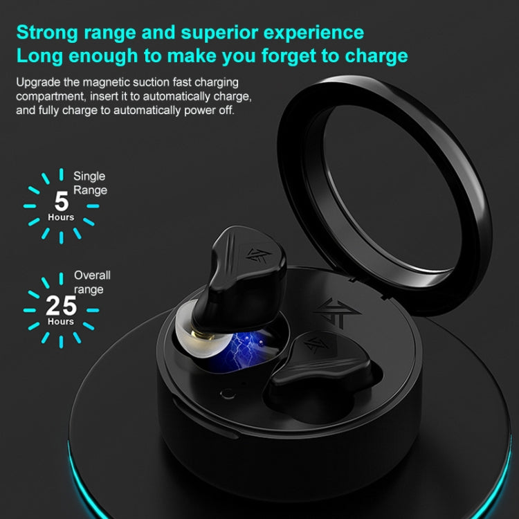 KZ-VXS Ten-Unit Coil Iron Stereo In-Ear Sports Bluetooth Earphones(Obsidian Black) - Bluetooth Earphone by KZ | Online Shopping South Africa | PMC Jewellery