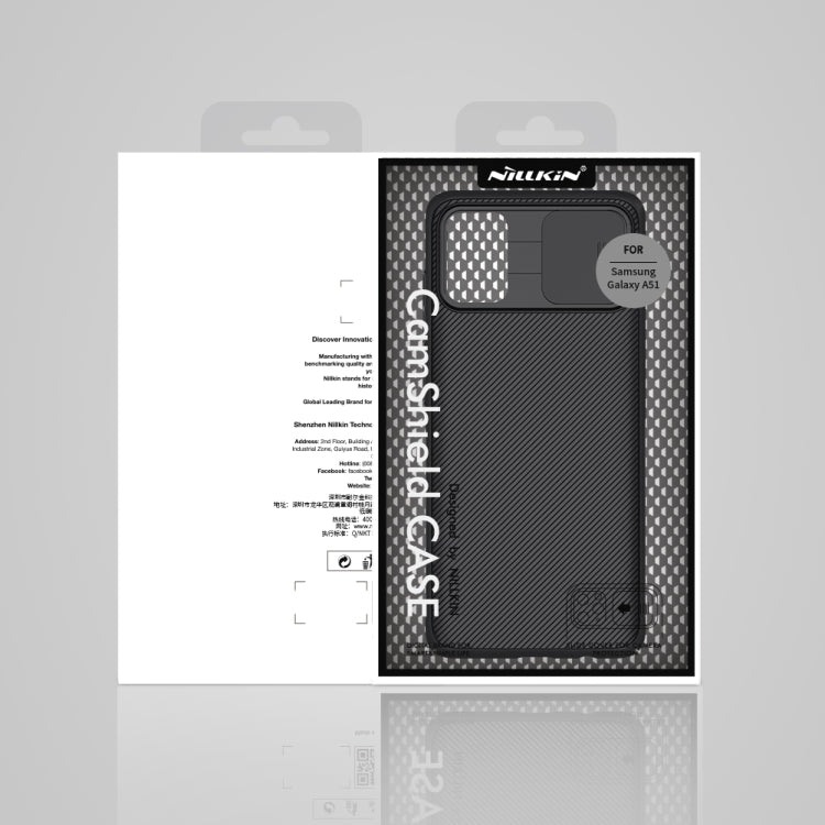 For Galaxy A51 NILLKIN Black Mirror Series PC Camshield Full Coverage Dust-proof Scratch Resistant Mobile Phone Case(Black) - Galaxy Phone Cases by NILLKIN | Online Shopping South Africa | PMC Jewellery