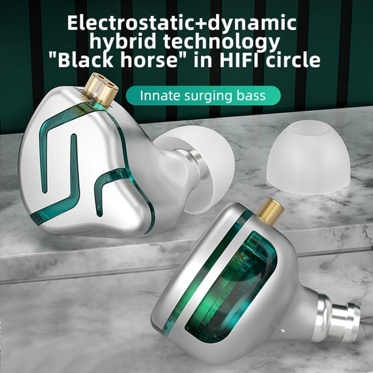 KZ-ZES Electrostatic Dynamic Hybrid HIFI In-Ear Headphones,Length: 1.2m(Without Microphone) - free shipping - PMC TechLife - Order now!
