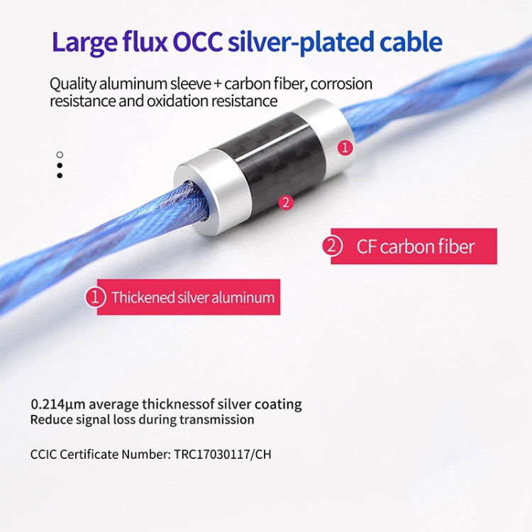 KZ 90-10 2Pin Interface 498 Core DIY Headphone Upgrade Cable,Length: 1.2m(Blue) - free shipping - PMC TechLife - Order now!