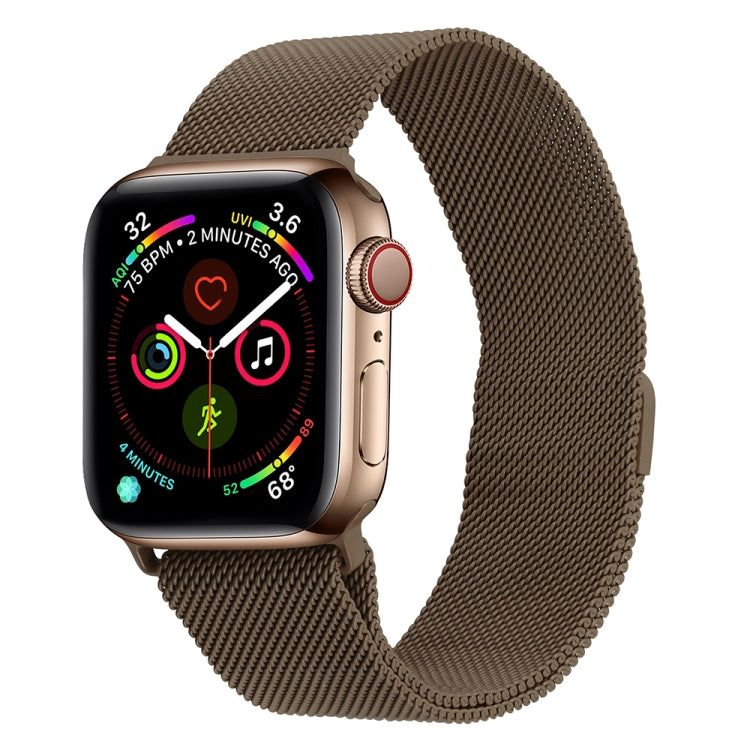 Milanese Stainless Steel Watch Band For Apple Watch Ultra 49mm&Watch Ultra 2 49mm / Series 9&8&7 45mm / SE 3&SE 2&6&SE&5&4 44mm / 3&2&1 42mm(Brown) - free shipping - PMC TechLife - Order now!