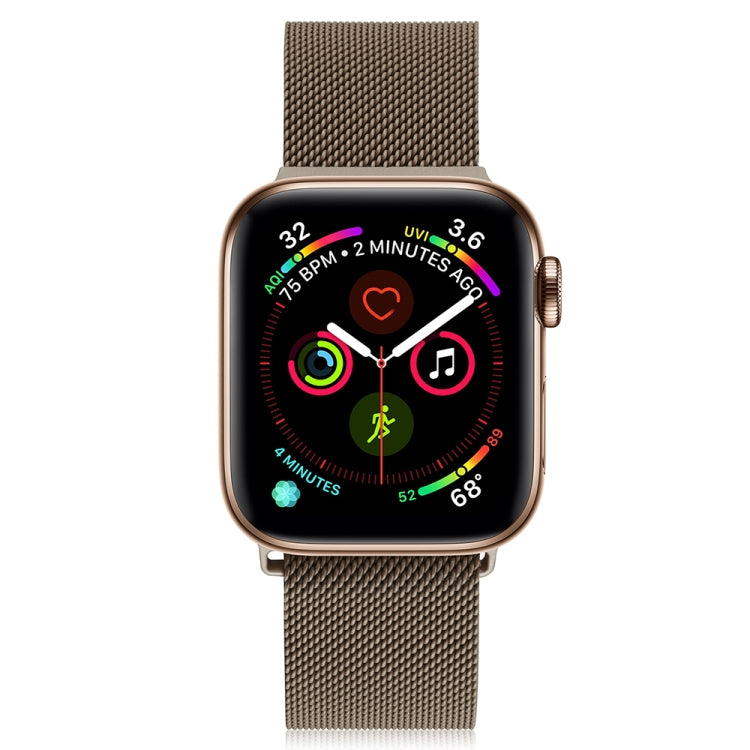 Milanese Stainless Steel Watch Band For Apple Watch Ultra 49mm&Watch Ultra 2 49mm / Series 9&8&7 45mm / SE 3&SE 2&6&SE&5&4 44mm / 3&2&1 42mm(Brown) - free shipping - PMC TechLife - Order now!