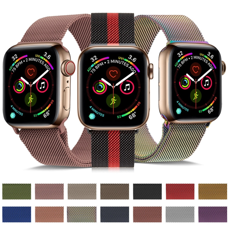 Milanese Stainless Steel Watch Band For Apple Watch Ultra 49mm&Watch Ultra 2 49mm / Series 9&8&7 45mm / SE 3&SE 2&6&SE&5&4 44mm / 3&2&1 42mm(Brown) - free shipping - PMC TechLife - Order now!