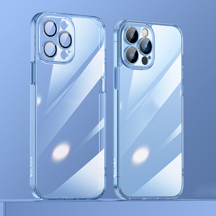 For iPhone 13 Pro SULADA Crytal Steel Series Diamond Glass + TPU Phone Case (Blue) - iPhone 13 Pro Cases by SULADA | Online Shopping South Africa | PMC TechLife