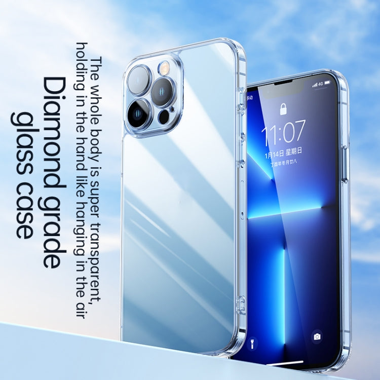For iPhone 12 SULADA Crytal Steel Series Diamond Glass + TPU Phone Case(Transparent) - iPhone 12 / 12 Pro Cases by SULADA | Online Shopping South Africa | PMC TechLife