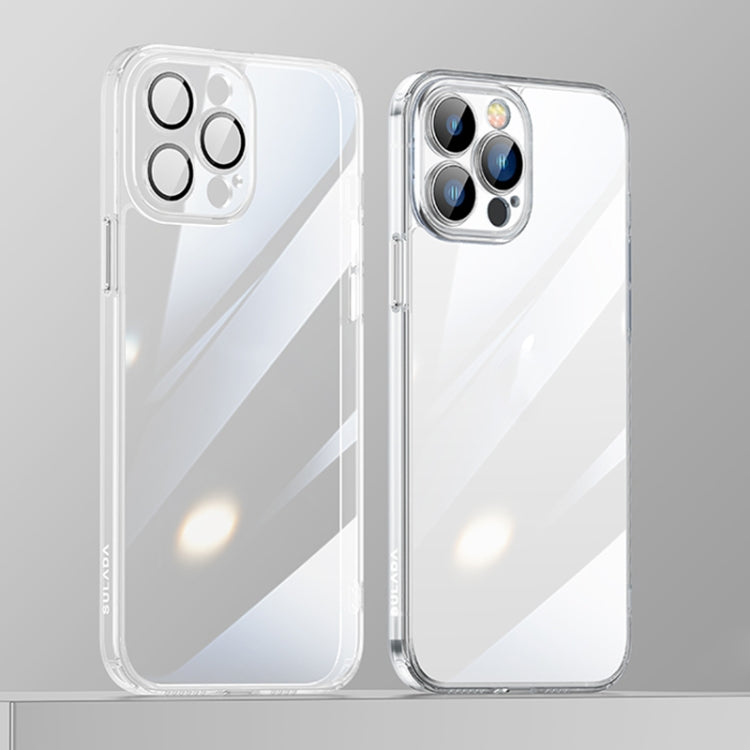 For iPhone 12 Pro SULADA Crytal Steel Series Diamond Glass + TPU Phone Case(Transparent) - iPhone 12 / 12 Pro Cases by SULADA | Online Shopping South Africa | PMC TechLife