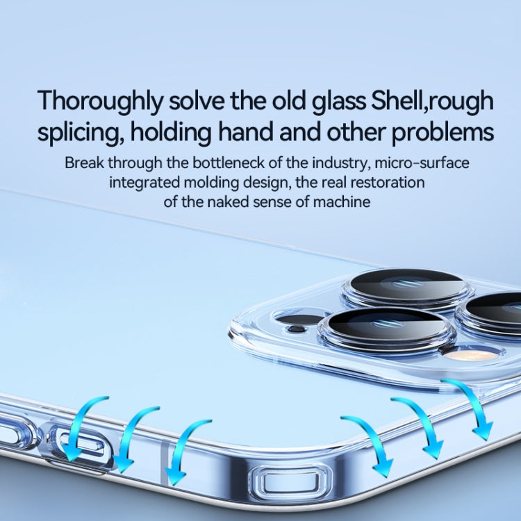 For iPhone 12 Pro SULADA Crytal Steel Series Diamond Glass + TPU Phone Case(Transparent) - iPhone 12 / 12 Pro Cases by SULADA | Online Shopping South Africa | PMC TechLife