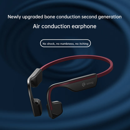Sanag A11S Bone Conduction Second-generation Air Conduction Headphones(Black Grey) - Sport Earphone by Sanag | Online Shopping South Africa | PMC Jewellery