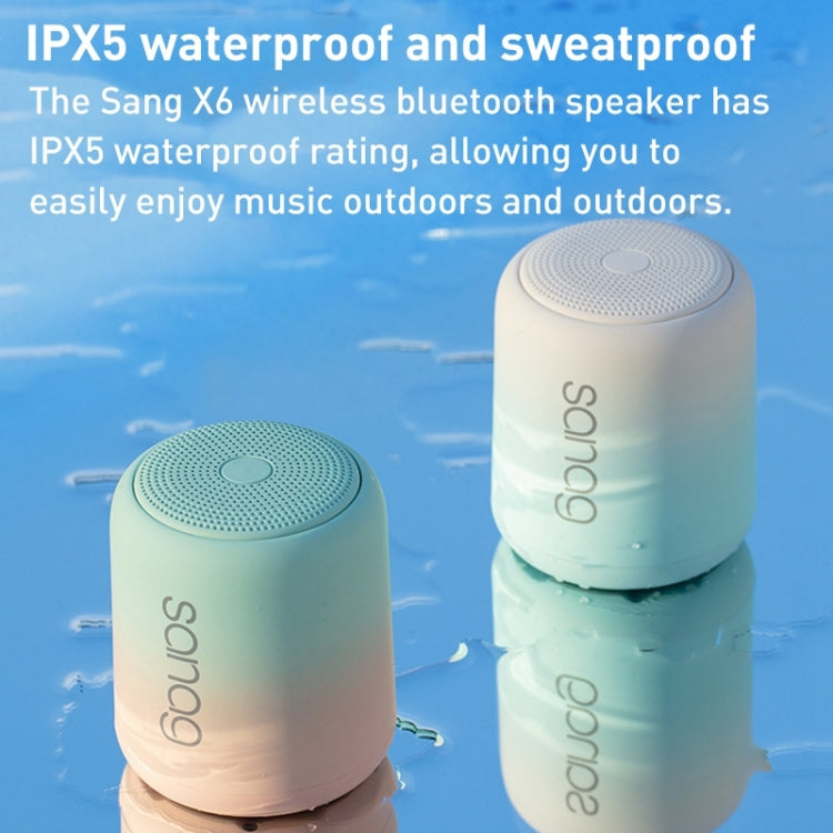 Sanag X6S Outdoor Portable Mini Gradient Bluetooth Speaker(Sky Blue) - free shipping - PMC TechLife - Order now!