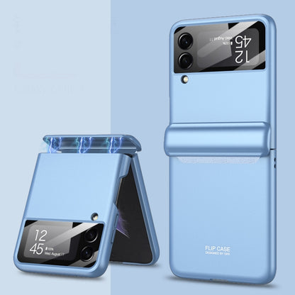 For Samsung Galaxy Z Flip4 GKK Magnetic Fold All-inclusive Protective Phone Case(Blue) - Galaxy Z Flip4 5G Cases by GKK | Online Shopping South Africa | PMC Jewellery