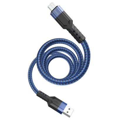 hoco U110 2.4A USB to Micro USB Charging Data Cable，Length：1.2m(Blue) - Micro USB Cable by hoco | Online Shopping South Africa | PMC Jewellery