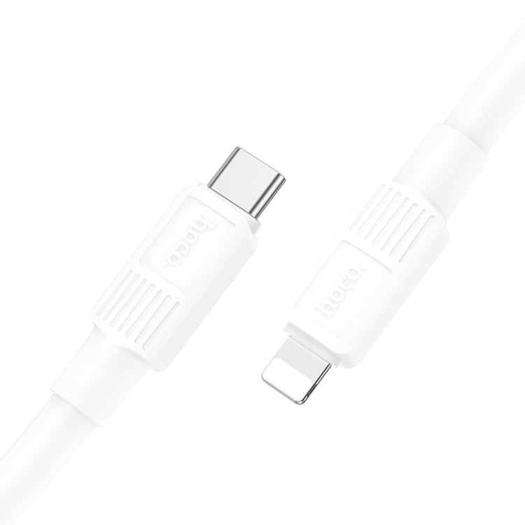 hoco X84 20W USB-C / Type-C to 8 Pin Solid PD Charging Data Cable���Length���1m(White) - Normal Style Cable by hoco | Online Shopping South Africa | PMC TechLife | Buy Now Pay Later Mobicred