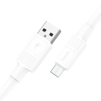 hoco X84 2.4A USB to Micro USB Solid Charging Data Cable，Length：1m(White) - Micro USB Cable by hoco | Online Shopping South Africa | PMC Jewellery