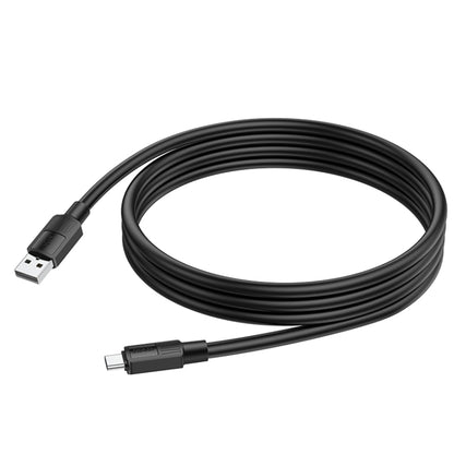 hoco X84 3A USB to USB-C / Type-C Solid Charging Data Cable，Length：1m(Black) - USB-C & Type-C Cable by hoco | Online Shopping South Africa | PMC Jewellery